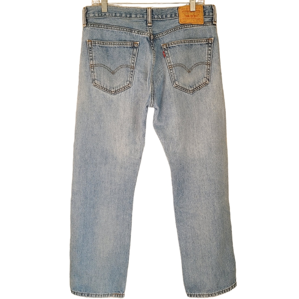 vintage levi's 505 100% cotton straight leg jeans size 32 x 29